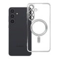 ELECTRO MAG COVER case compatible with MagSafe for SAMSUNG S25 FE silver