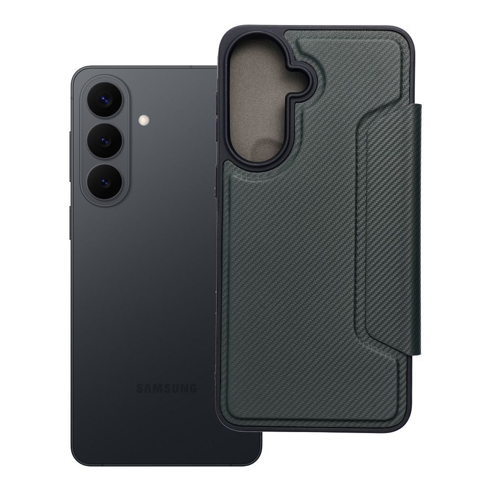 Flip case modelim Samsung A57 5G Razor Book dark green