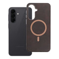Case for Samsung A37 Gentleman Mag Cover compatible with MagSafe brown