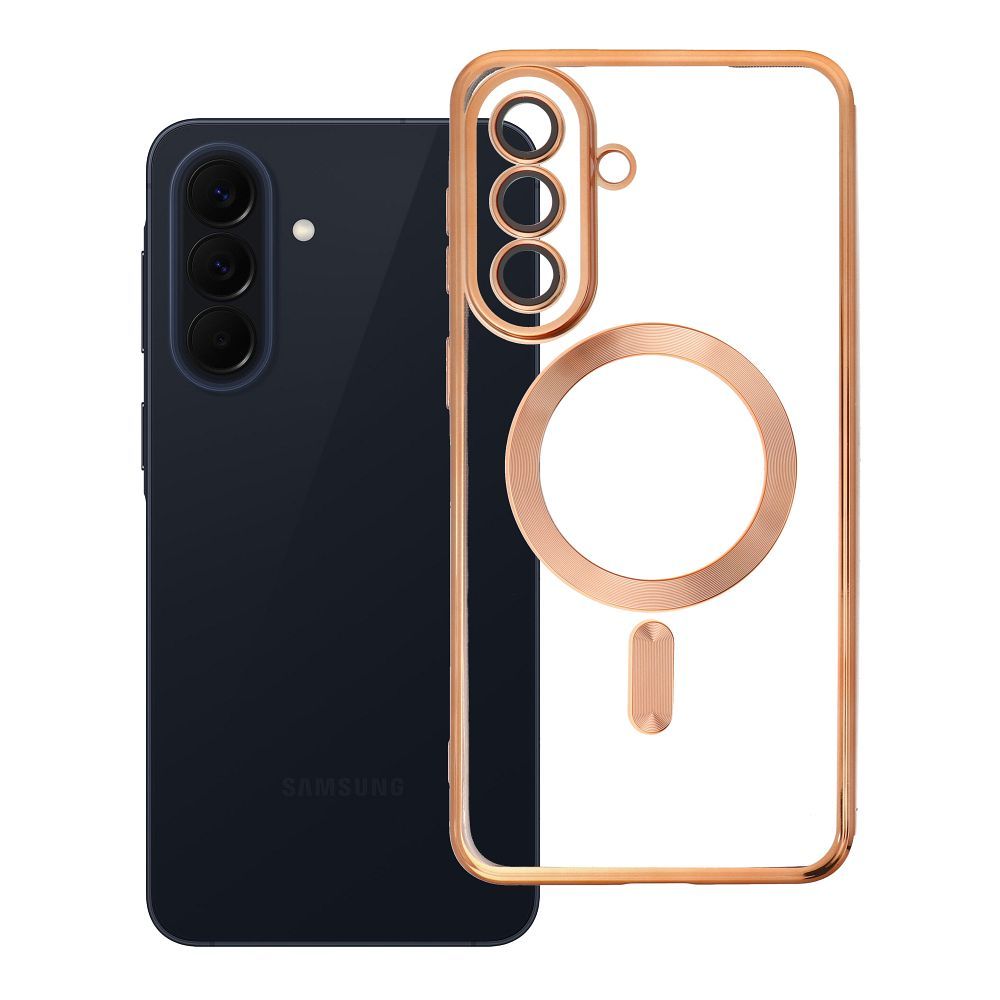 Case for Samsung A57 Electro Mag Cover compatible with MagSafe gold