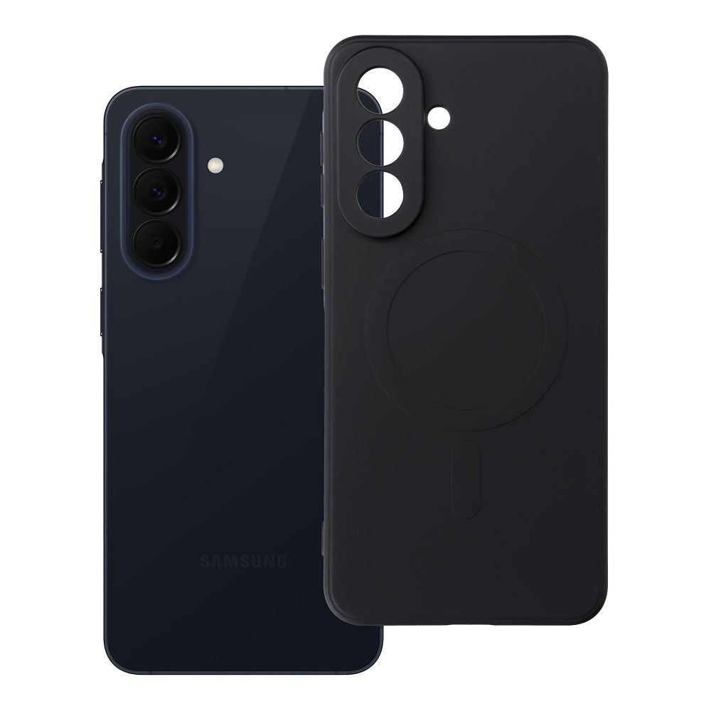 Case for Samsung A57 Silicone Mag Cover compatible with MagSafe black