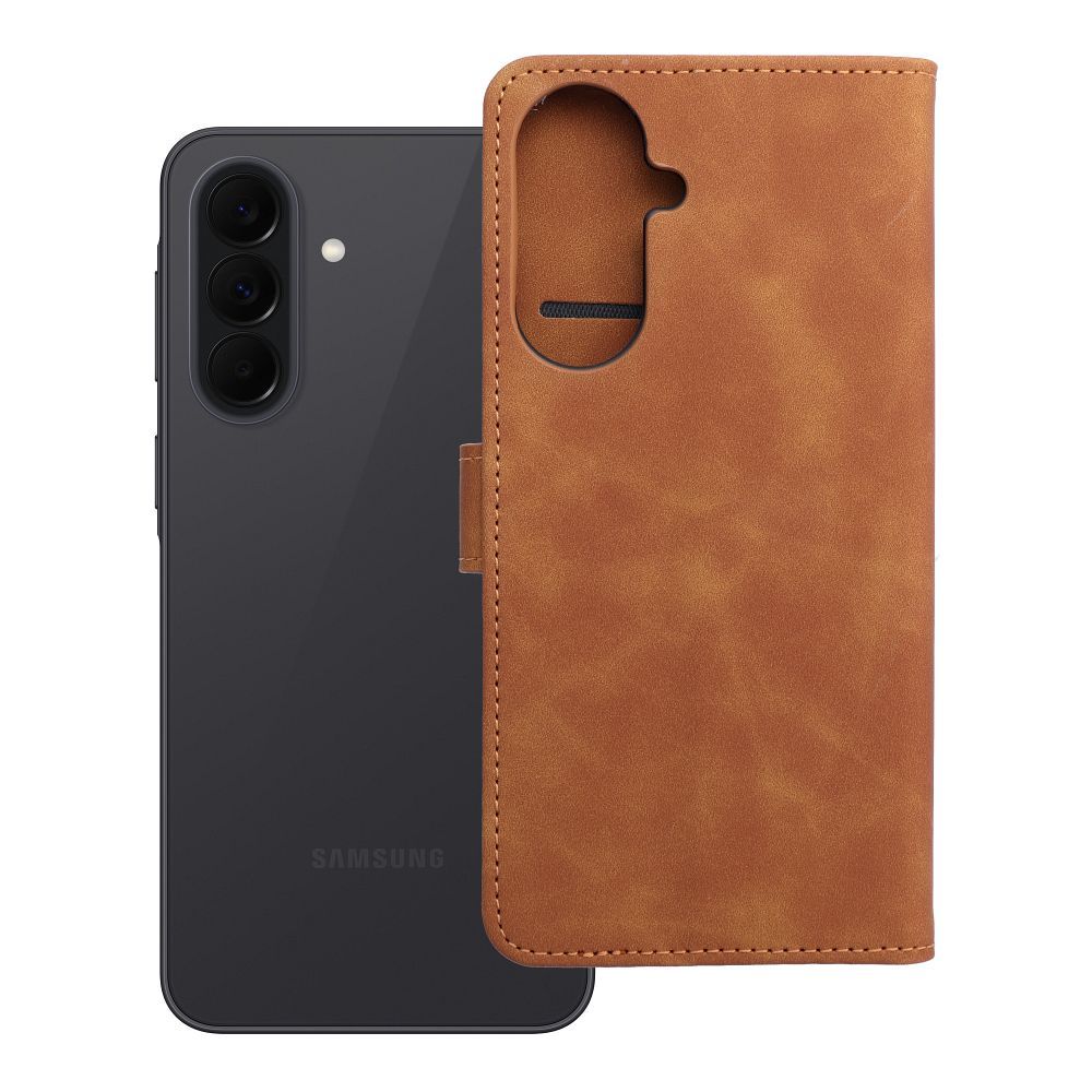 Atverams vāciņš Samsung Galaxy A57 5G – Tender Book, brūns