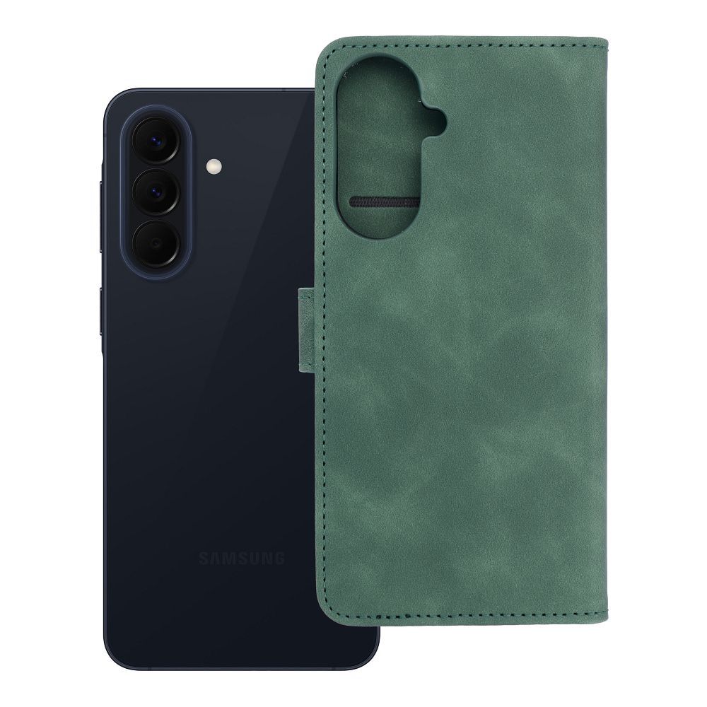 Atverams vāciņš Samsung Galaxy A57 5G – Tender Book, zaļš