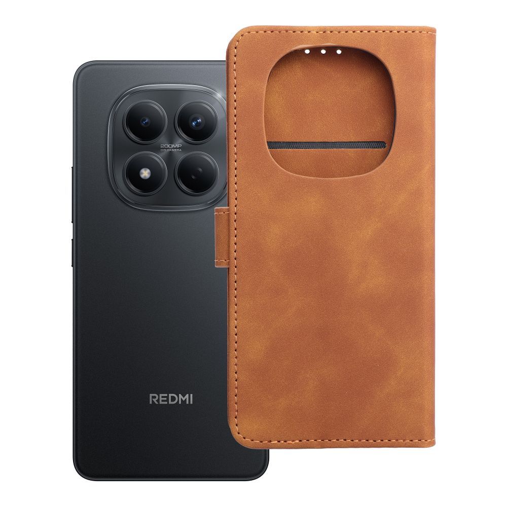 Atverams vāciņš Xiaomi Redmi Note 15 5G – Tender Book, brūns