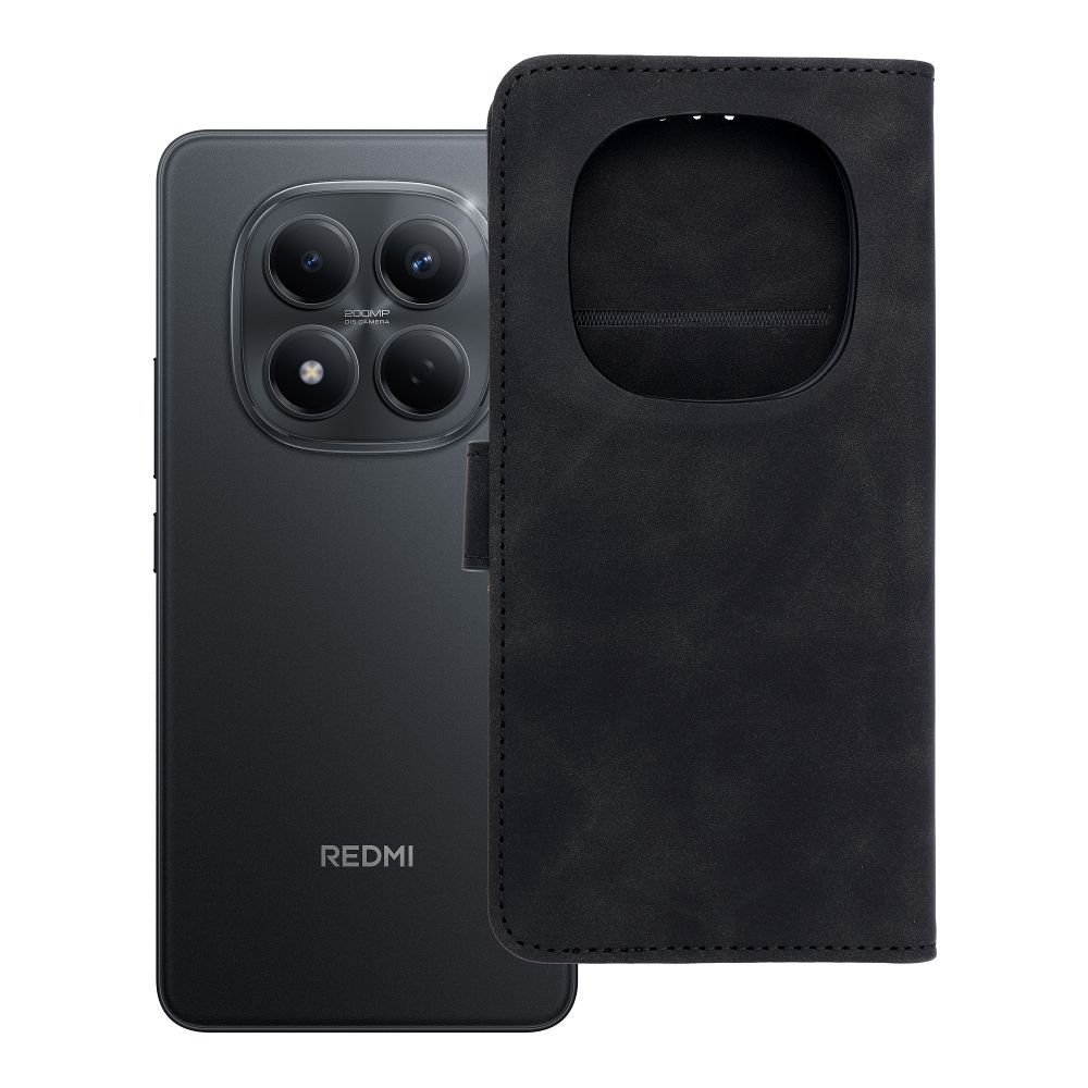 Atverams vāciņš Xiaomi Redmi Note 15 Pro 5G – Tender Book, melns