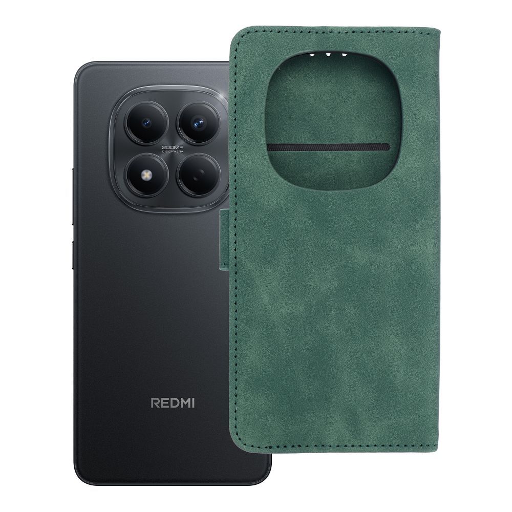 Atverams vāciņš Xiaomi Redmi Note 15 Pro 5G – Tender Book, zaļš