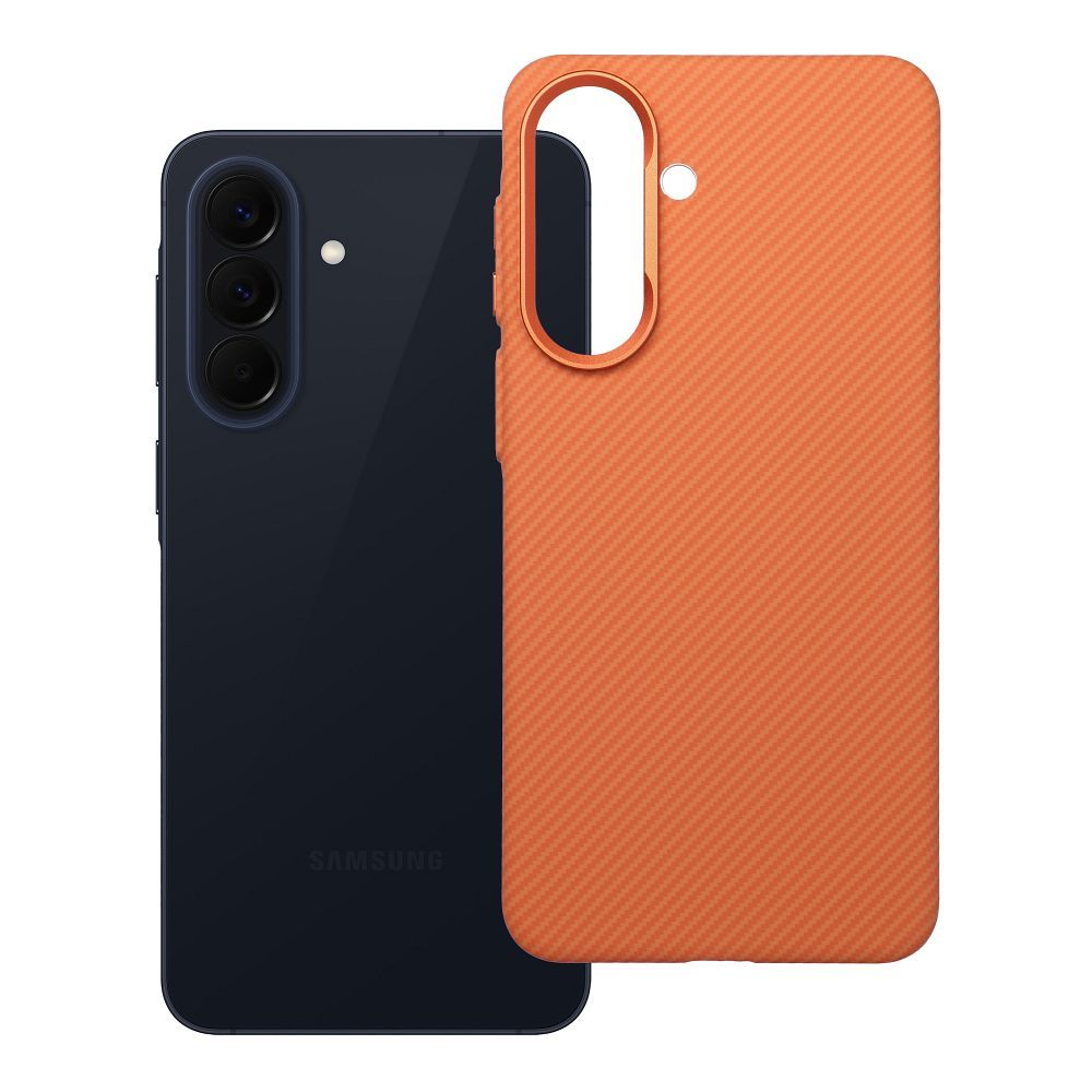 Case for Samsung A57 KEVLAR compatible with MagSafe cosmic orange