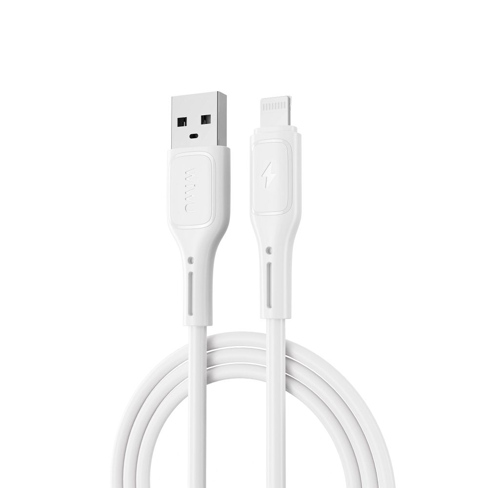 WiWU Starlink Wi-C001 USB-A – Lightning kabelis, 2,4 A, balts