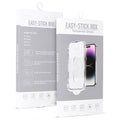 Aizsargstikls iPhone 17 PRO MAX – Full Glue Easy-Stick Box, melns