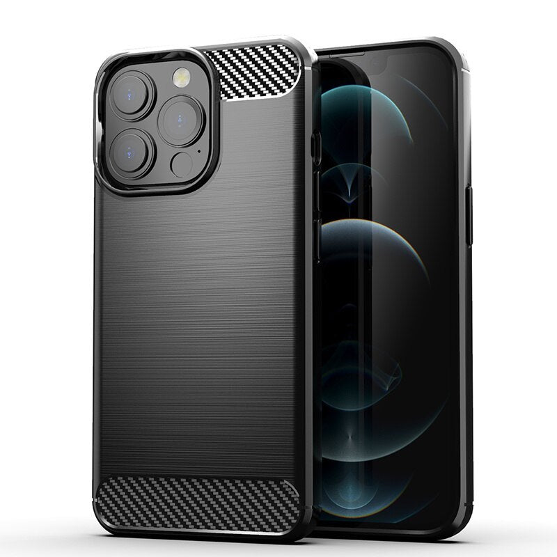 Carbon aizsargvāciņš Xiaomi Redmi 9A, melns