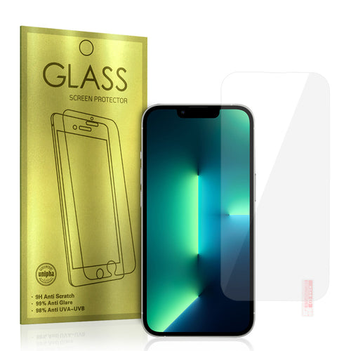 Aizsargstikls iPhone 13 PRO MAX/14 PLUS – Gold