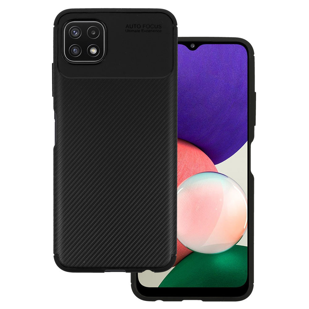 Vennus Carbon Elite aizsargvāciņš Samsung Galaxy A22 5G, melns