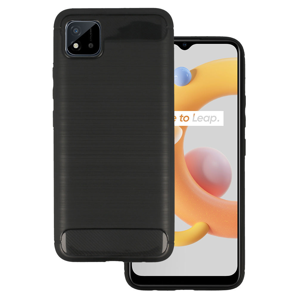 Carbon aizsargvāciņš Realme C11 (2020) / C20, melns