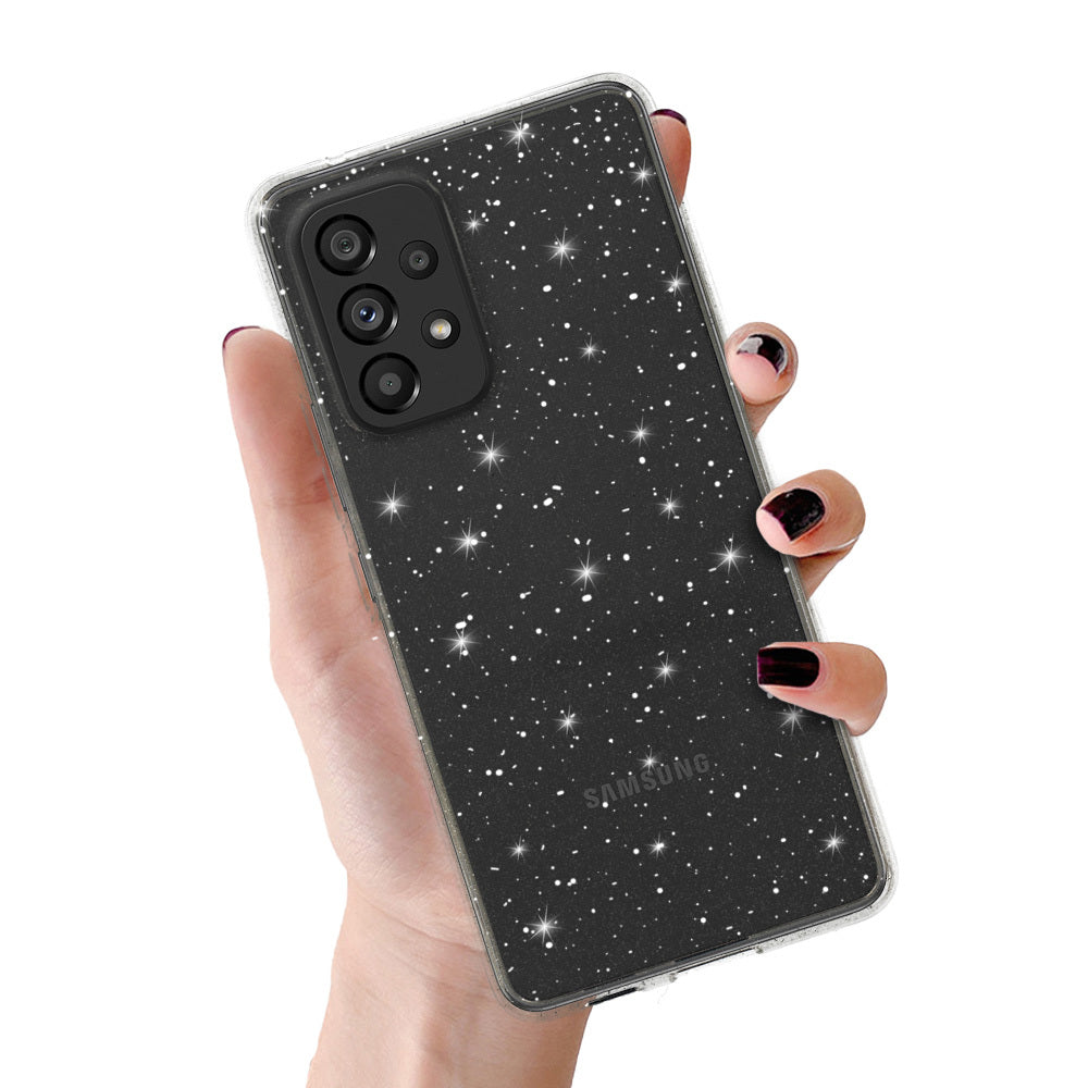 Aizsargvāciņš Samsung Galaxy A23 4G/5G – Crystal Glitter, sudraba