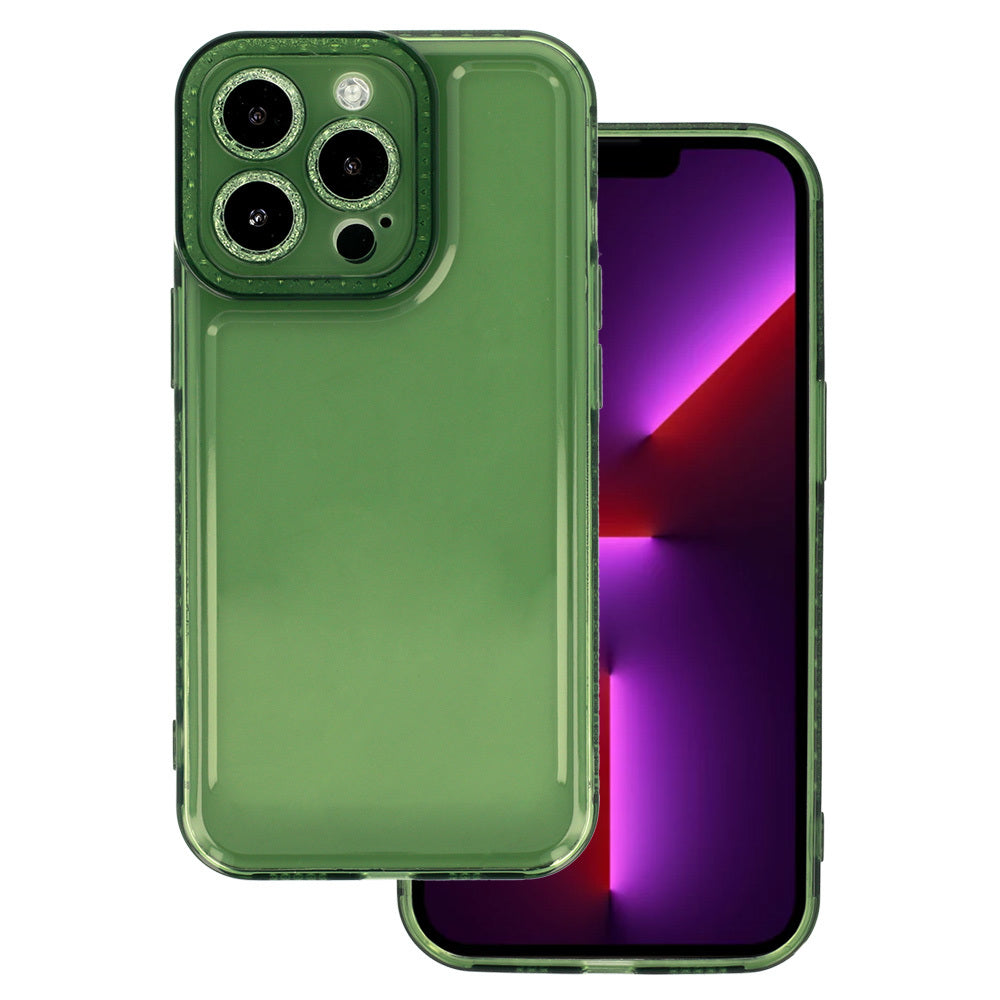 Crystal Diamond 2 mm aizsargvāciņš iPhone 12, zaļš