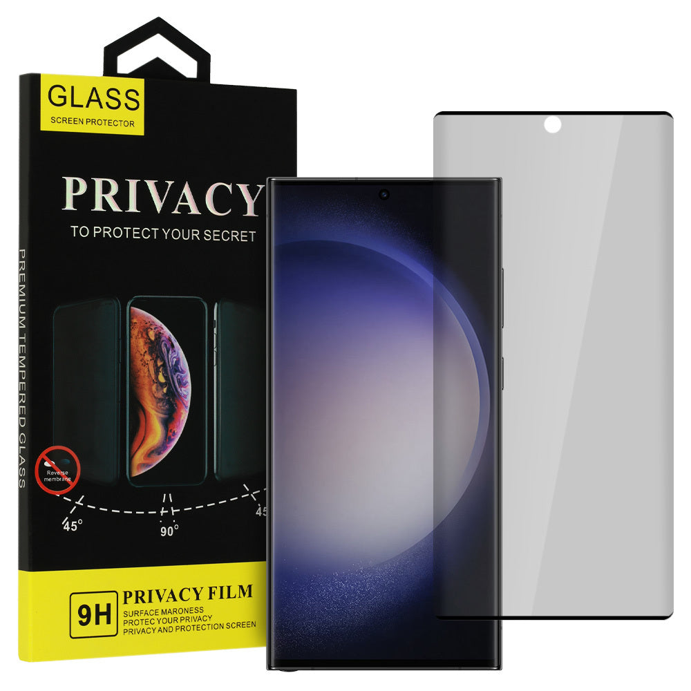 Aizsargstikls Samsung GALAXY S23 ULTRA – Privacy, melns