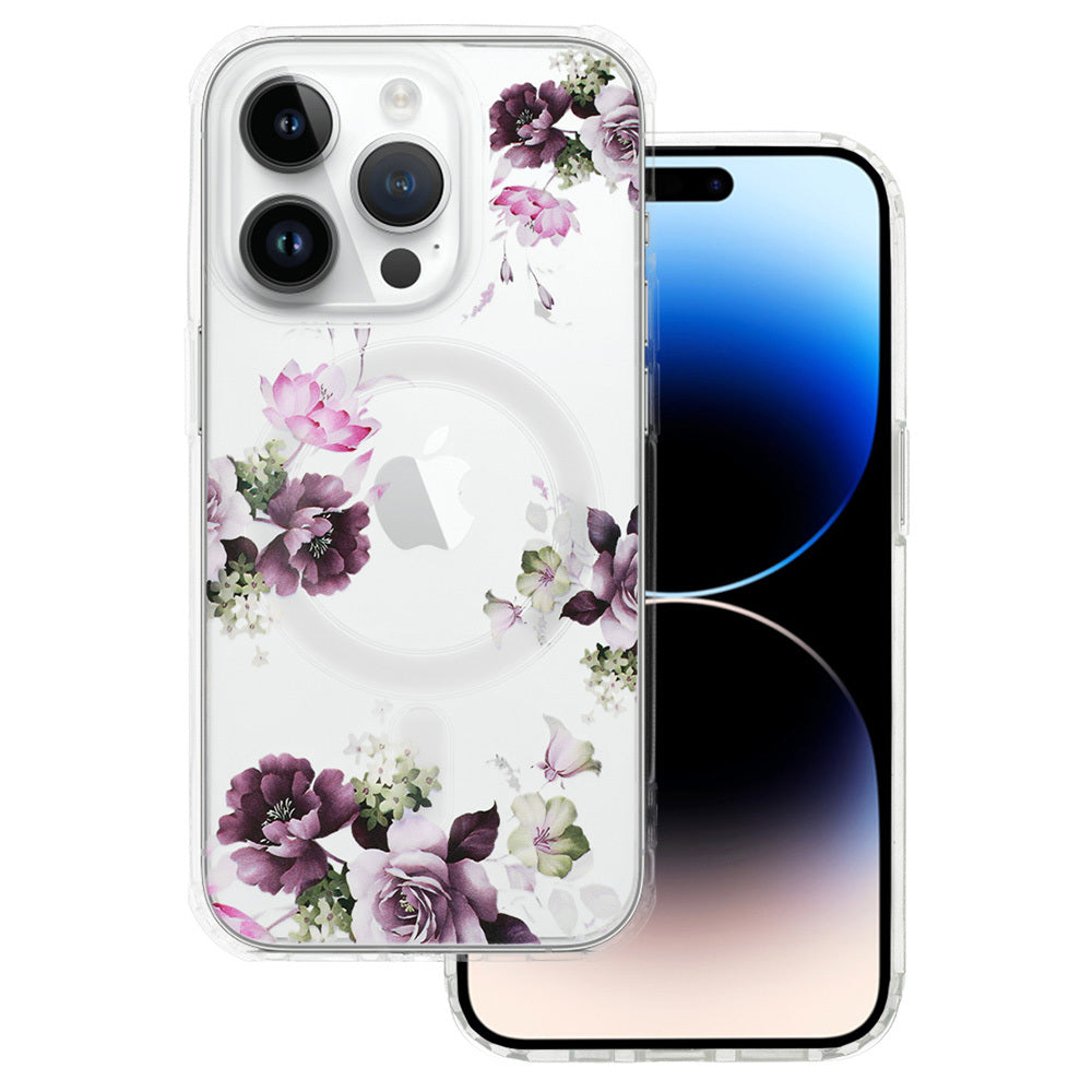 Tel Protect Flower MagSafe vāciņš iPhone 14 Pro, dizains 7 — attēls 1