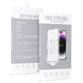 Aizsargstikls iPhone 15 PLUS – Full Glue Easy-Stick Box, melns
