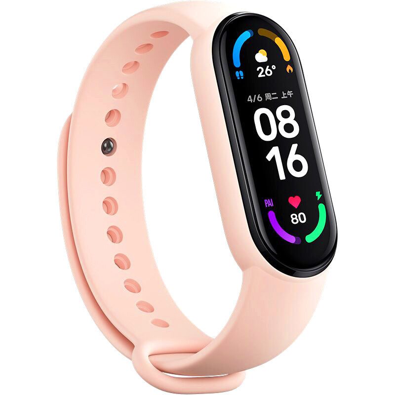 Siksniņa Xiaomi Mi Band 5 / 6 / 7, gaiši rozā