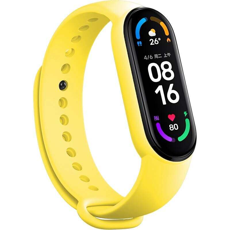 Siksniņa Xiaomi Mi Band 5 / 6 / 7, dzeltena